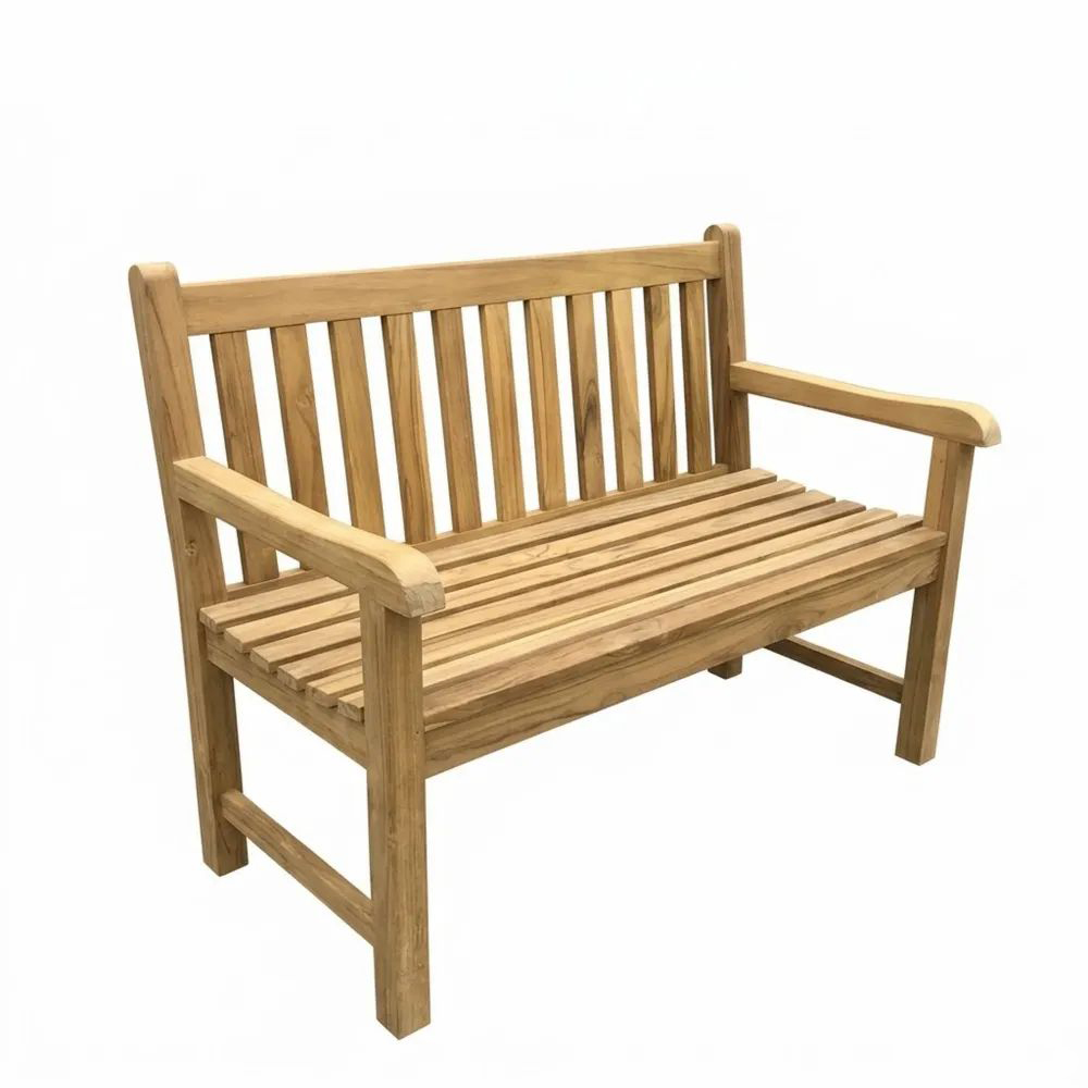 Banco de teca para uso exterior 120cm-Zenhaveneu