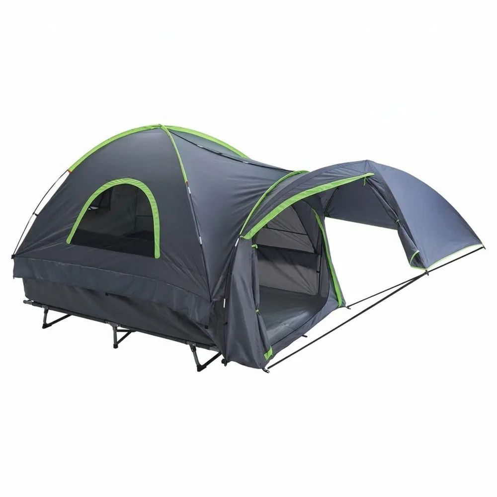 Tienda de Campaña de Poliéster Impermeable para 2 Personas con Camas Integradas-Zenhaveneu