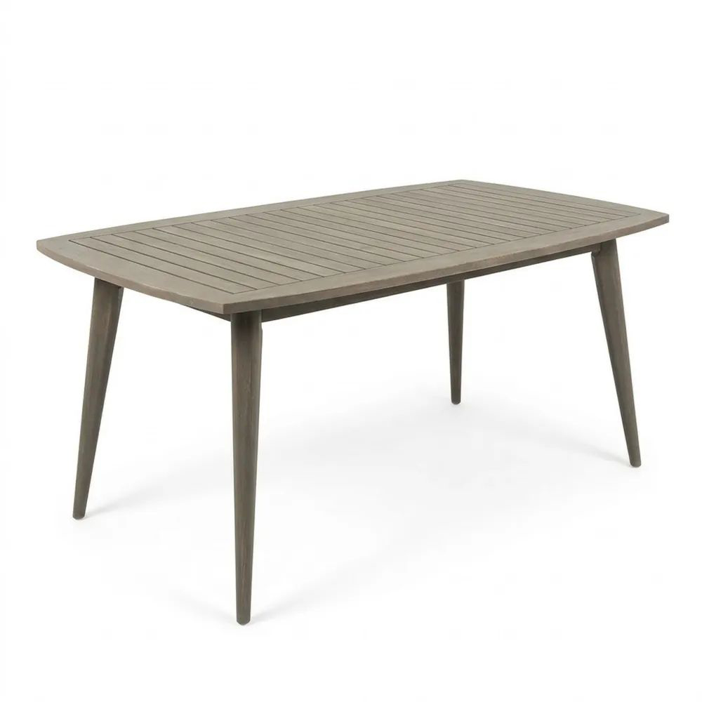 Mesa de comedor rectangular de madera de acacia 180x90 cm-Casaluxeeu