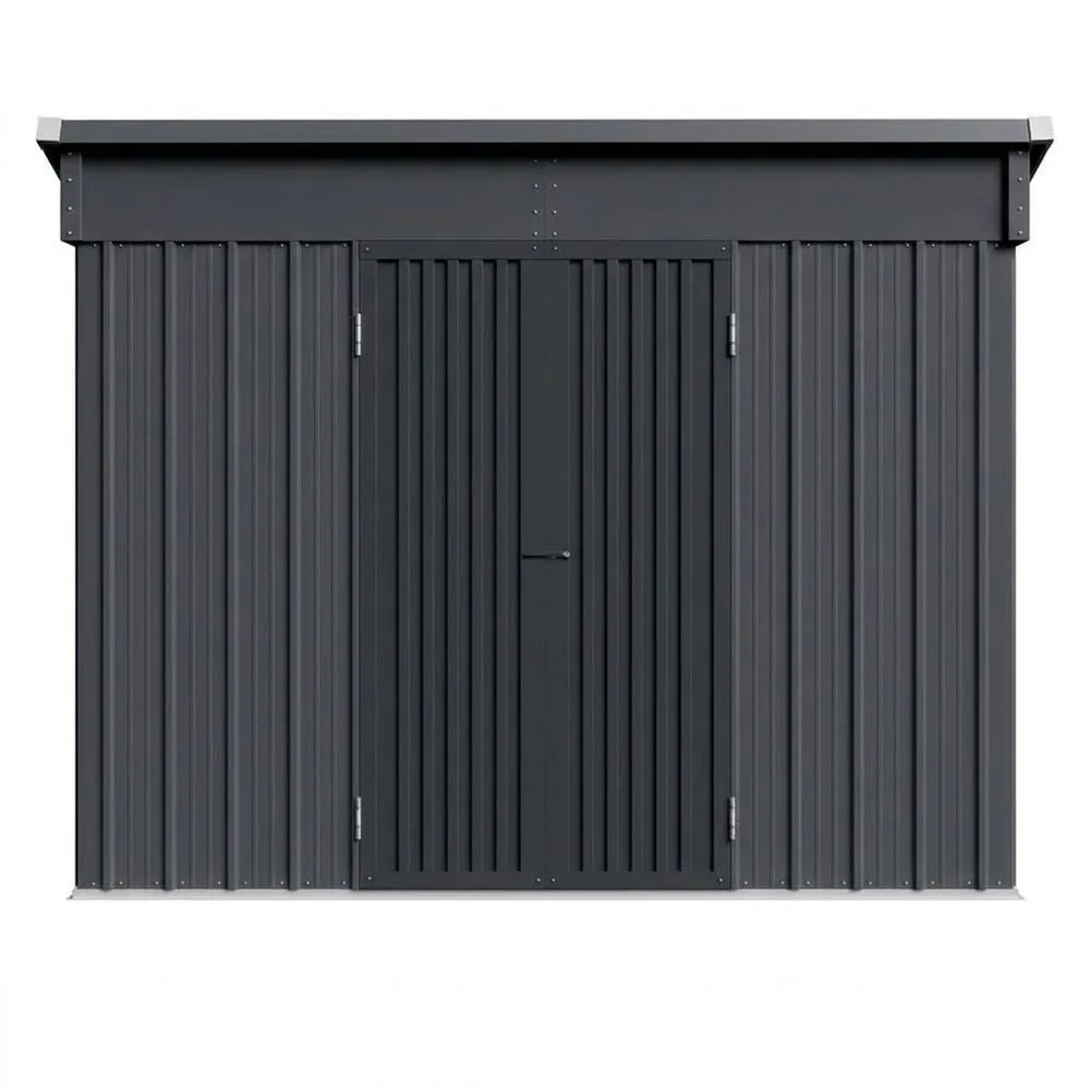 Capanno in Acciaio Zincato Grigio 185x152x214 cm