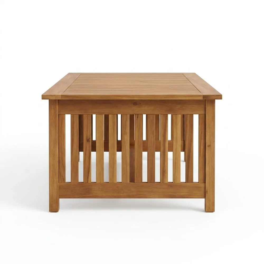 Tavolo da Giardino in Legno di Teak 120x60x45 cm