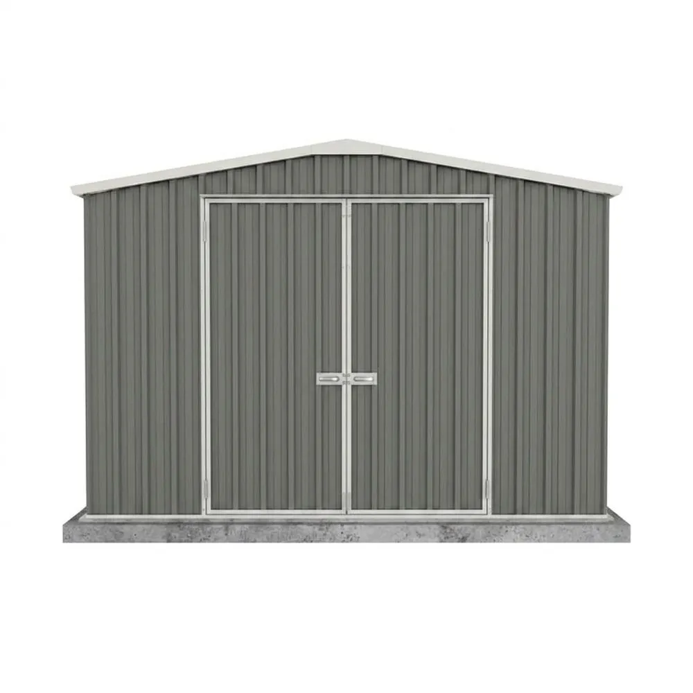Capanno da Giardino in Acciaio Zincato Grigio 257 x 205 x 177 cm