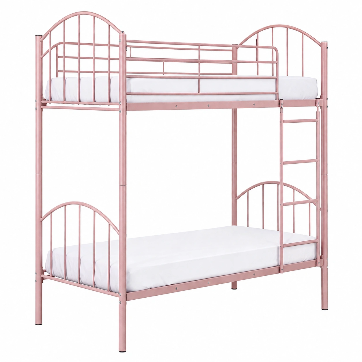 Litera Metálica Moderna 90x200 cm Rosa Dise?o Elegante Minimalista-ordernivo