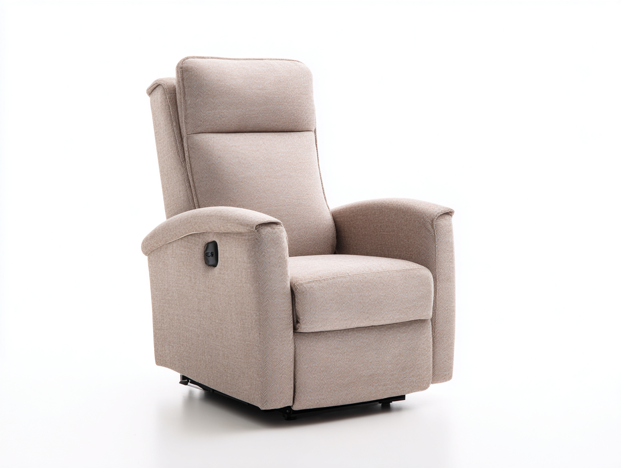 Poltrona reclinabile-Tessuto-86 x 91 x 101 cm-Beige-Stile moderno-Dacorloft