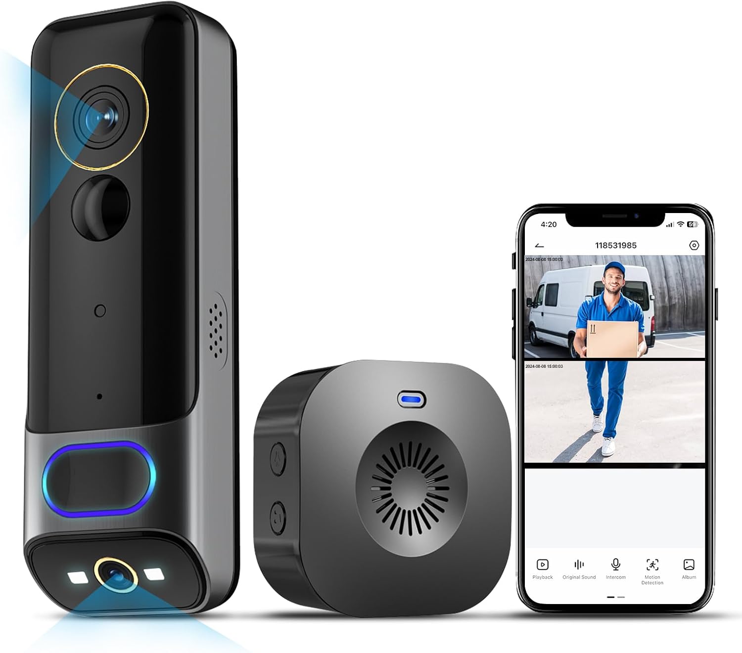 Dual-Camera Video Doorbell