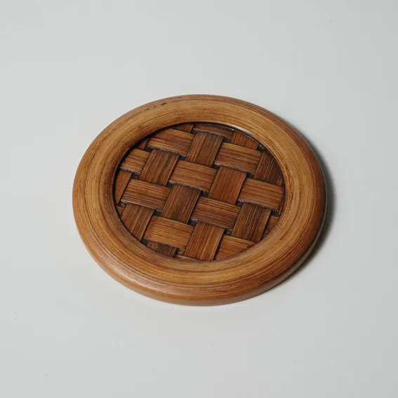 Suruga Take-Sensuji Zaiku Tea Saucer "Ichimatu" (a set of five)