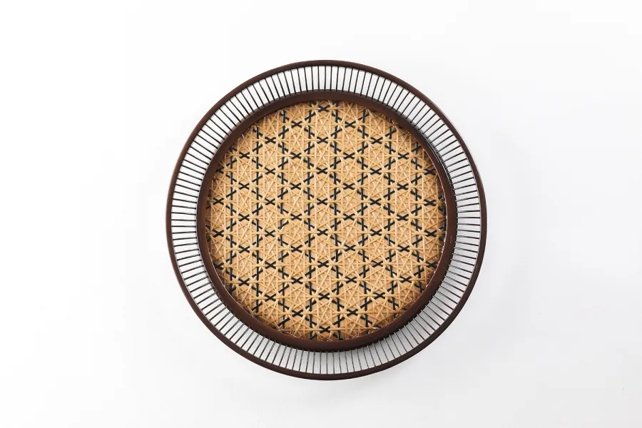 Suruga Take-Sensuji Zaiku Snack Plate "Asa-no-Habon" 