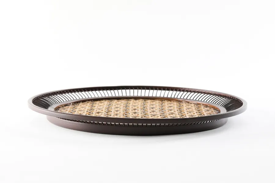 Suruga Take-Sensuji Zaiku Snack Plate "Asa-no-Habon" 