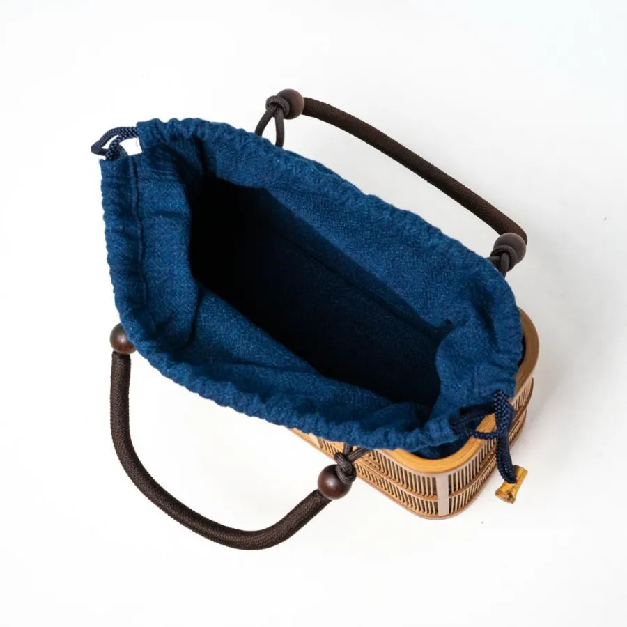 "Suruga Takesensuji Zaiku Bamboo Bag - Chokaku (Kodai)"