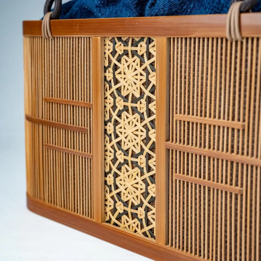 "Suruga Takesensuji Zaiku Bamboo Bag - Chokaku (Kodai)"