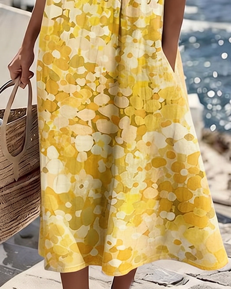Flowy Printed Dress