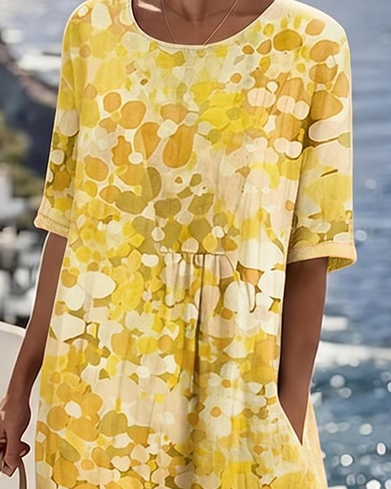 Flowy Printed Dress