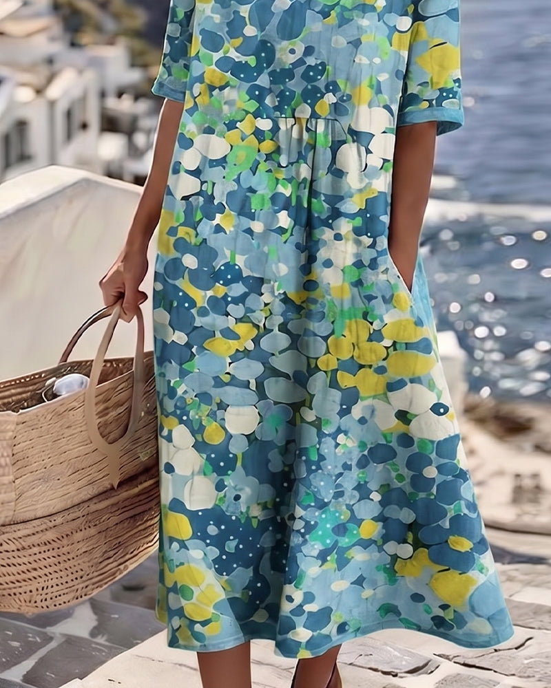 Flowy Printed Dress