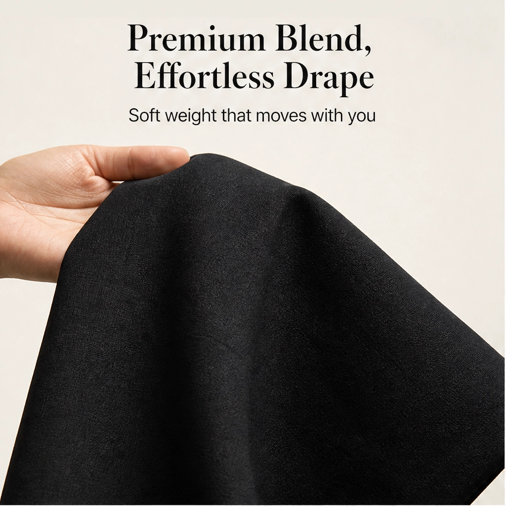 Asymmetric Cross-Hem Wide-Leg Pull-On Trousers + 50% OFF