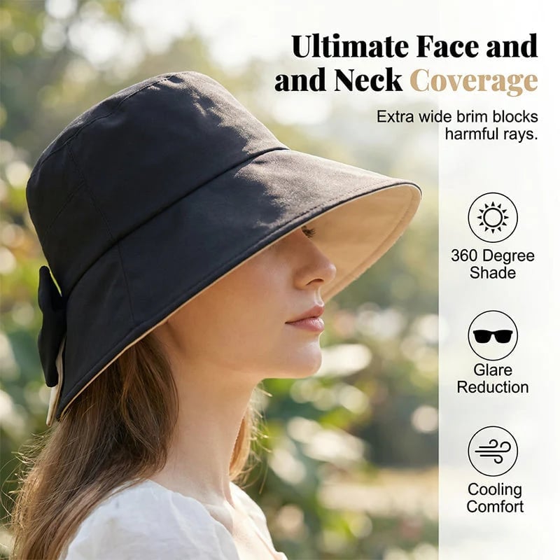 Wide Brim Sun Cap for Women