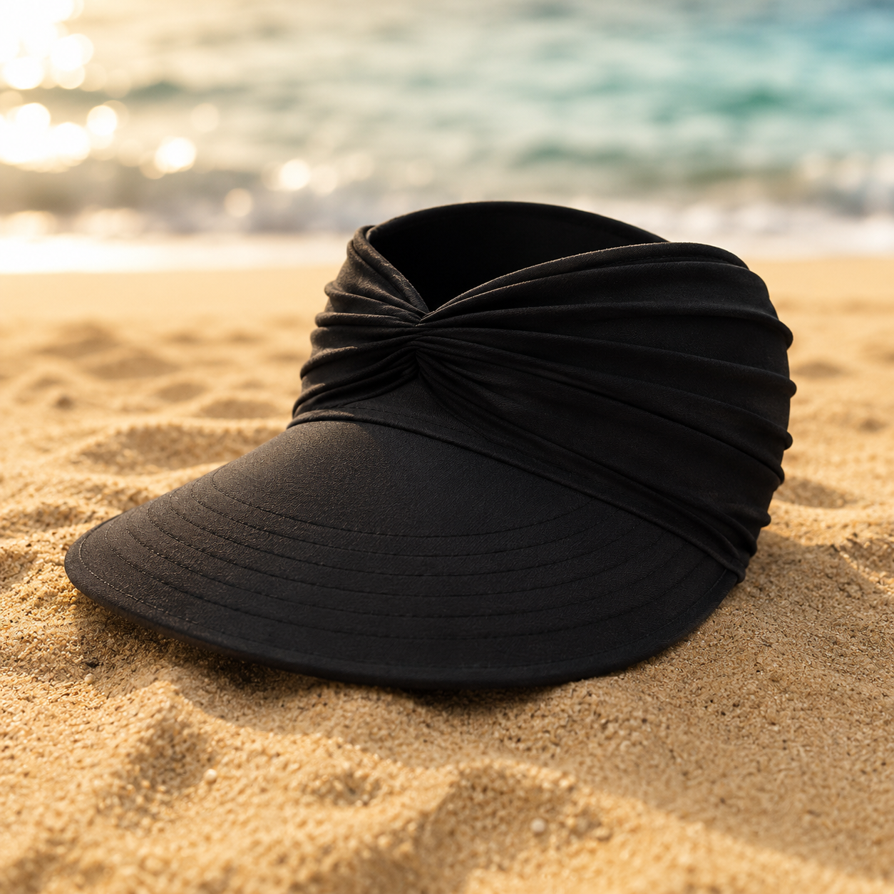 UPF 50+ Sun Visor for Women, Packable Wide Brim