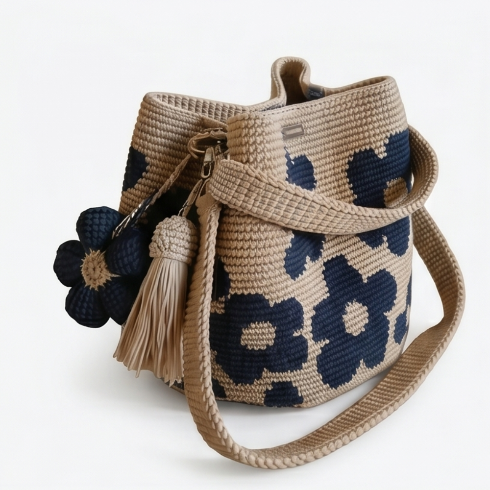 Bloomara – Handmade Crochet Flower Tote Bag
