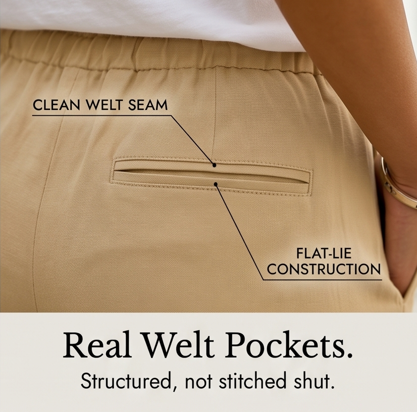Cotton-Linen Drawstring Capri
