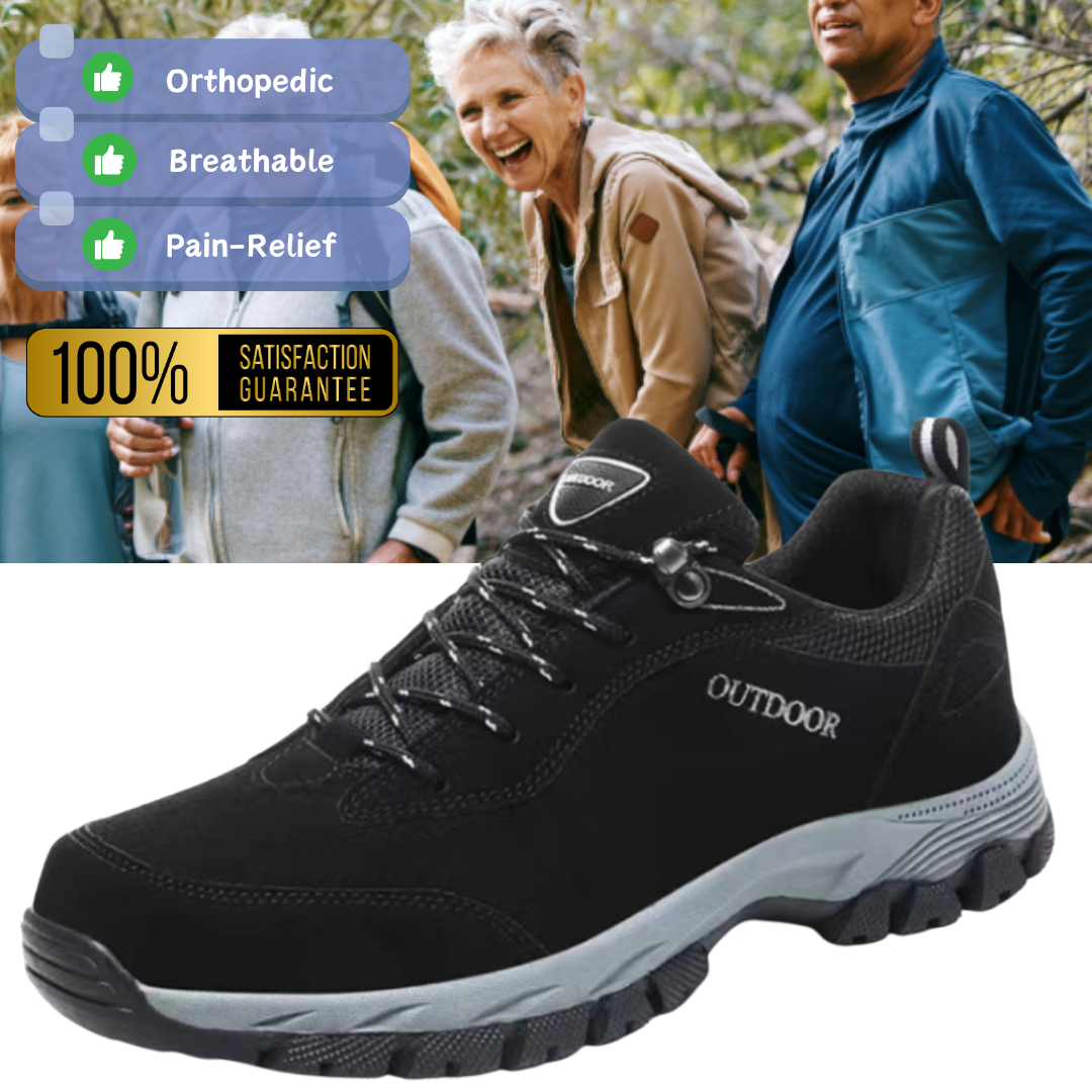🔥Last Day 70% OFF🔥Men's good arch support outdoor breathable walking shoes, Comfy Orthopedic Walking Shoes