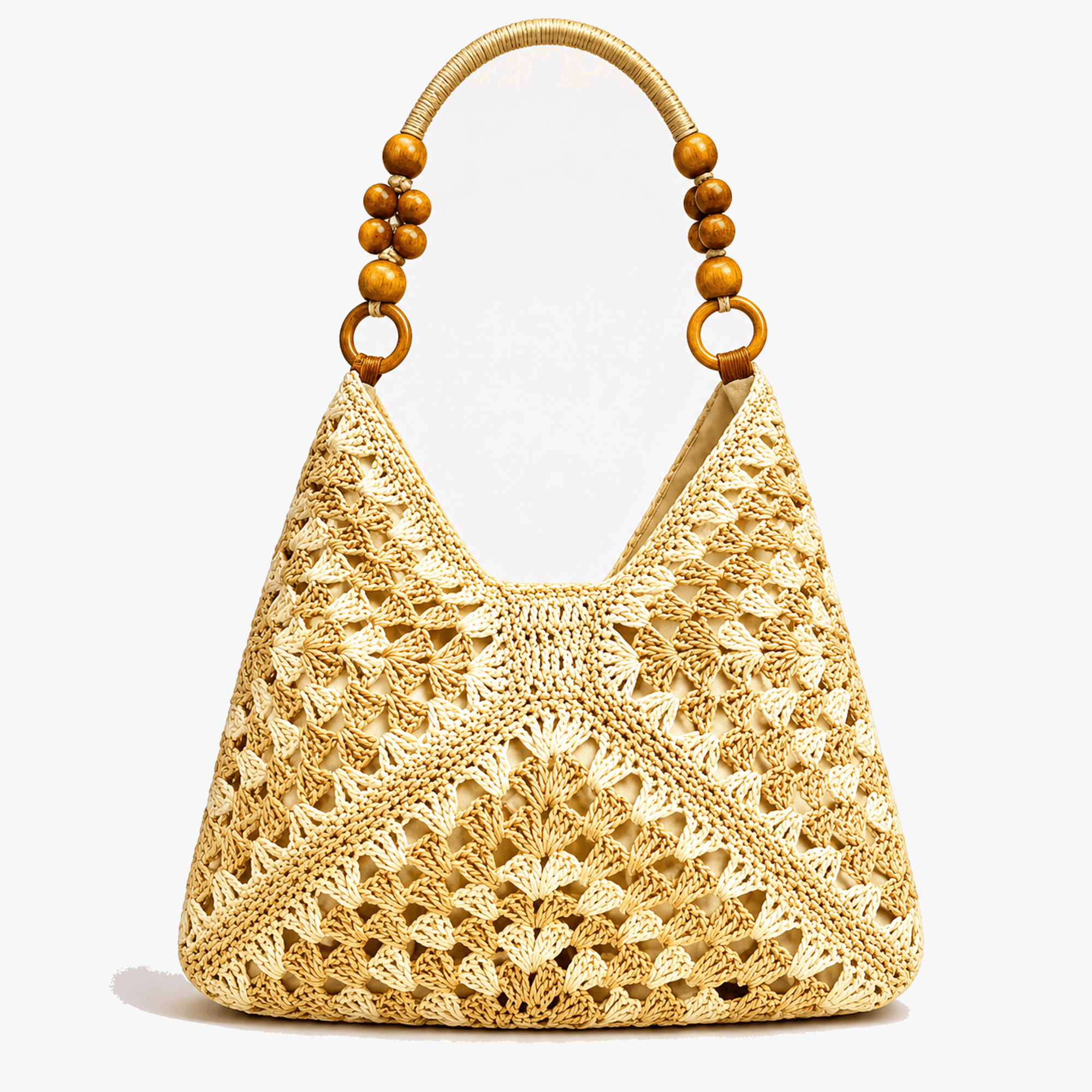 Crochet Summer Tote with Hidden Lining
