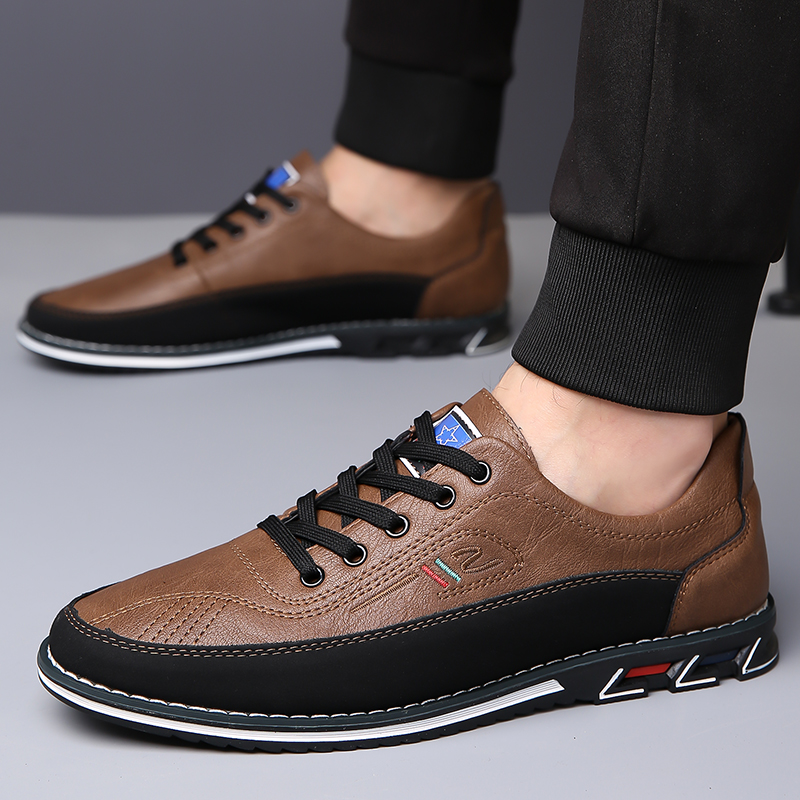 Men's Fashion Calfskin Leather Shoes