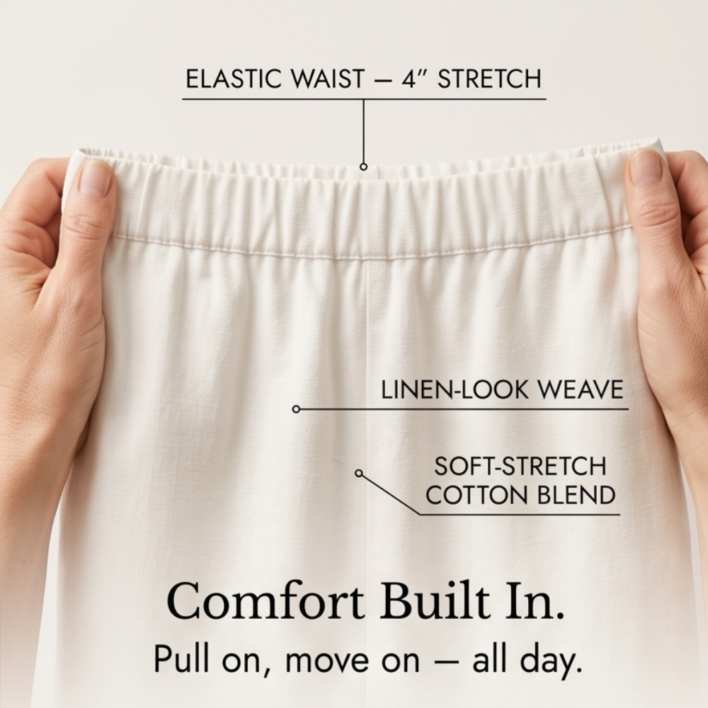 Soft-Stretch Cropped Pants