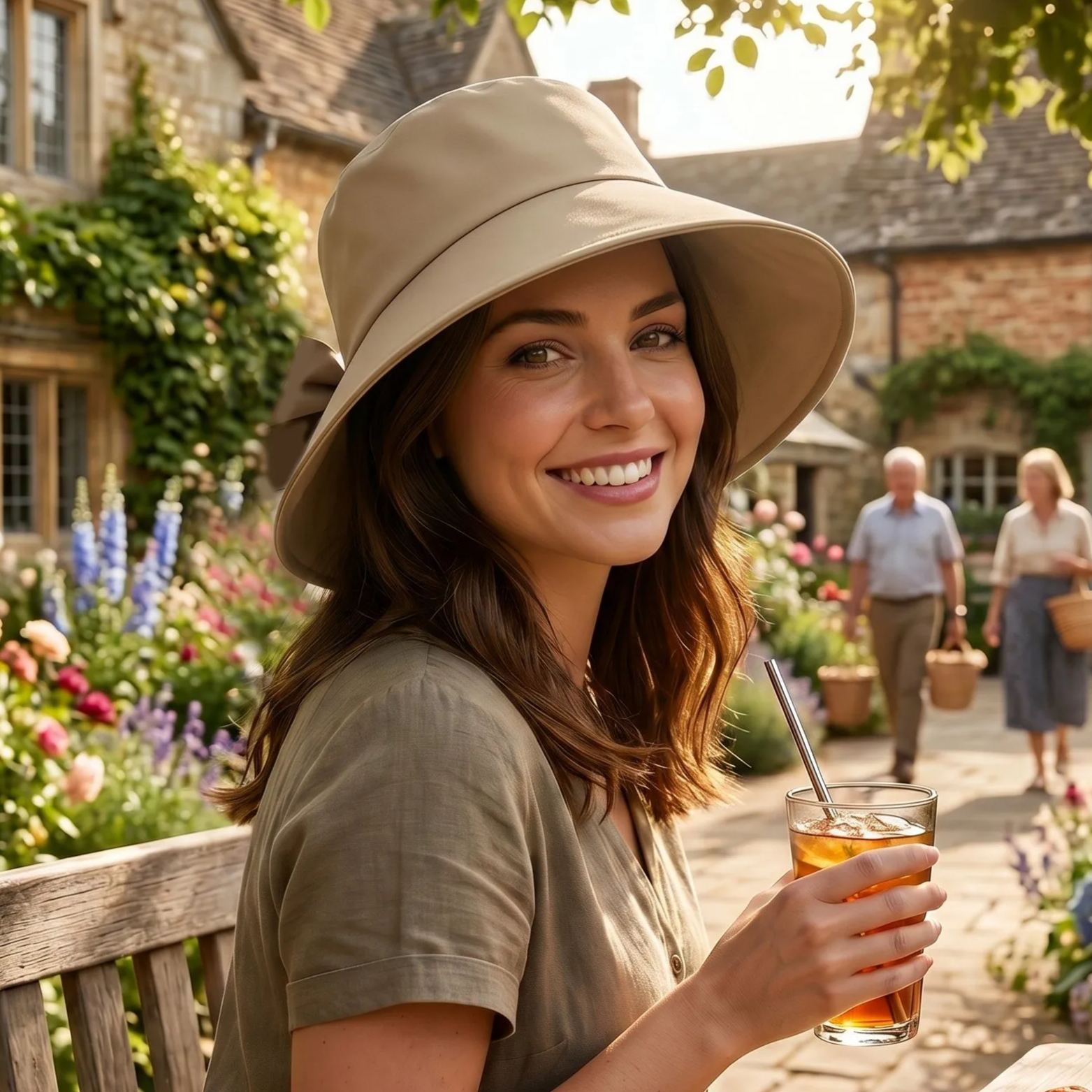 Wide Brim Sun Cap for Women