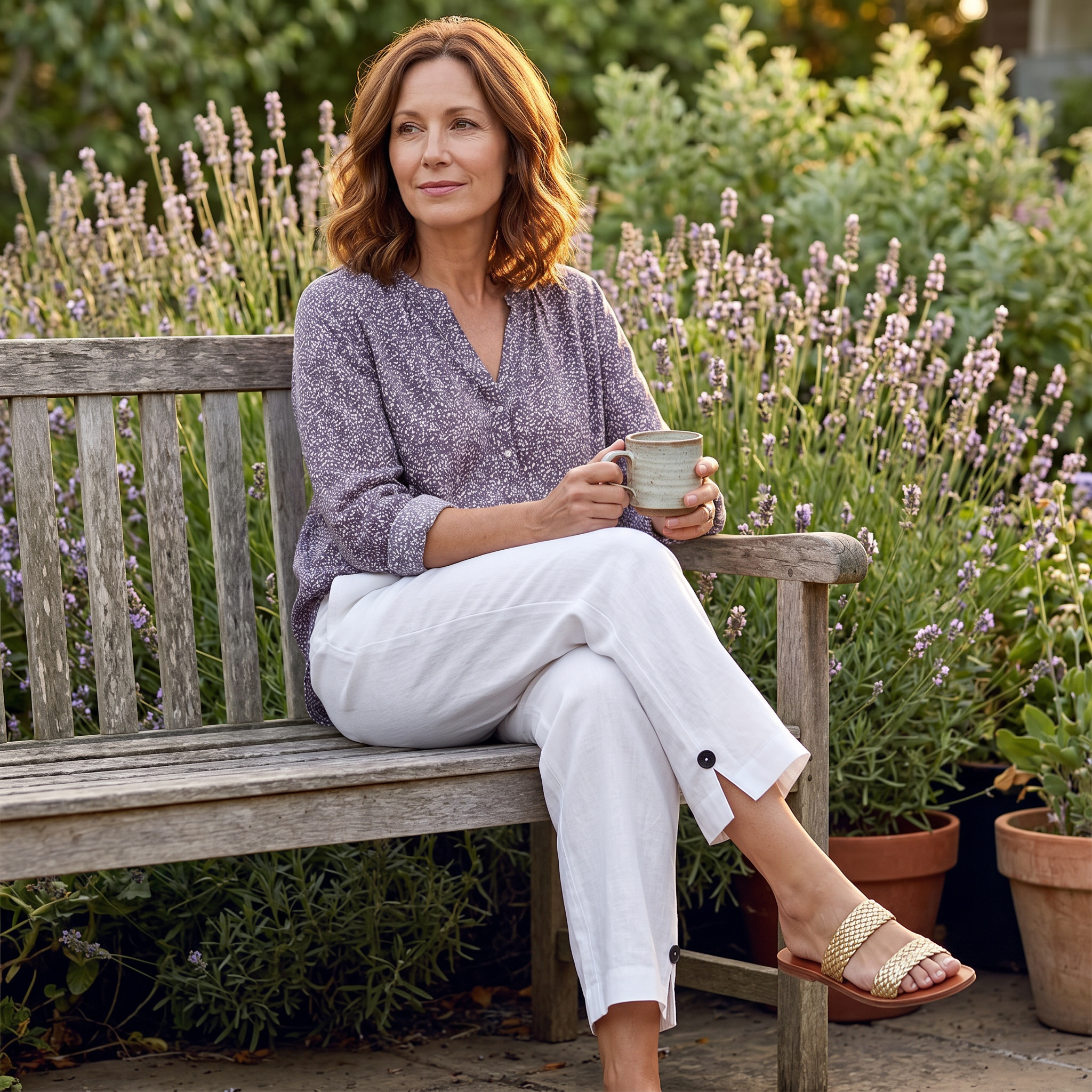 Soft-Stretch Cropped Pants