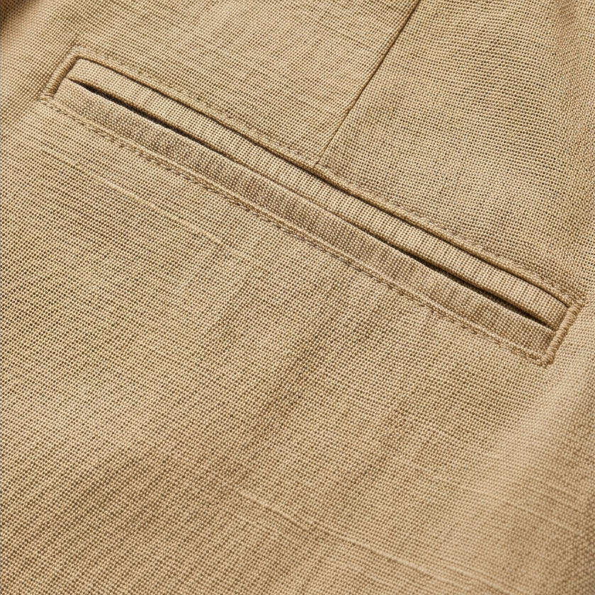 Cotton-Linen Drawstring Capri