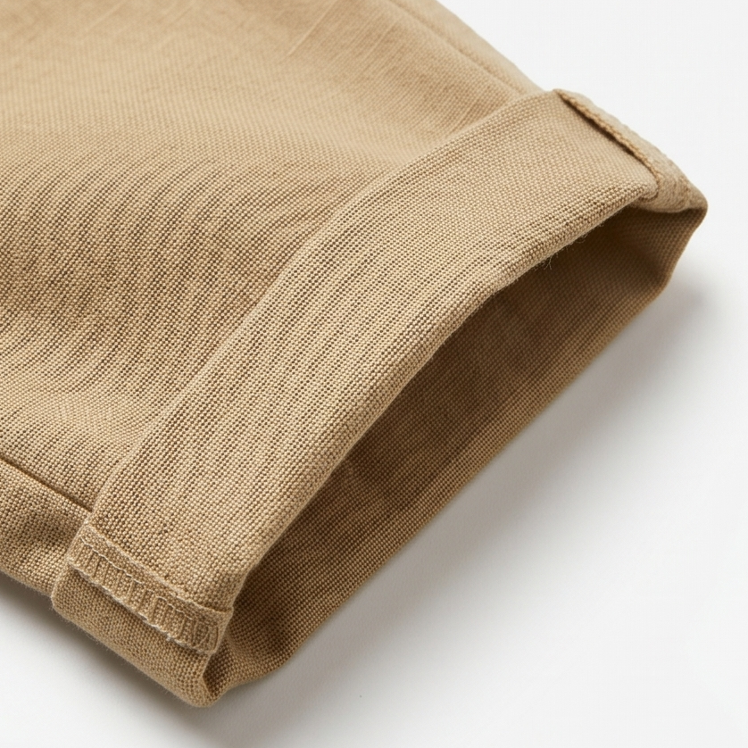 Cotton-Linen Drawstring Capri