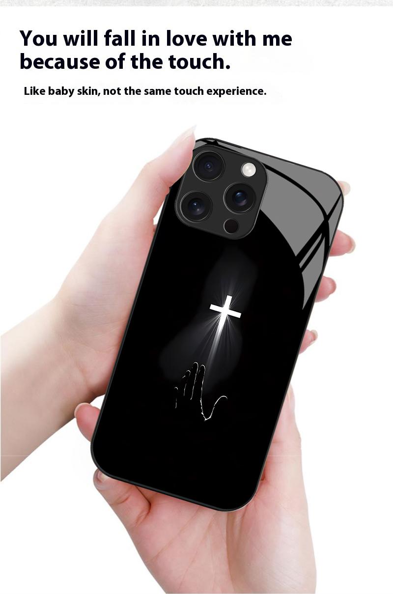 Hope Light Cross Phone Case for iPhone 17 Air 16/15/14/13/12/11 Pro Max Samsung Galaxy S25/S24/S23/S22/S21/S20/S10/Note9/Note20 Ultra FE A Series High Definition Glass Full Protective Cover with Comfortable Touch-ZQ42 Hope Light Cross Phone Case for iPhone 17 Air 16/15/14/13/12/11 Pro Max Samsung Galaxy S25/S24/S23/S22/S21/S20/S10/Note9/Note20 Ultra FE A Series High Definition Glass Full Protective Cover with Comfortable Touch-ZQ42