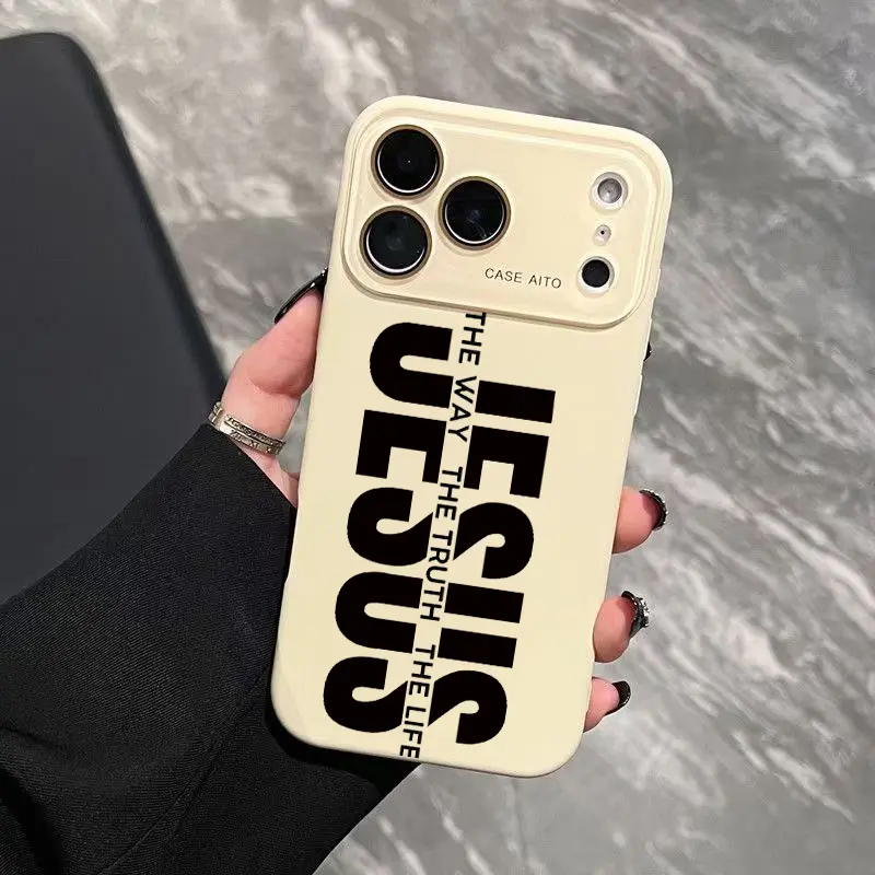 Jesus Pattern Smartphone Case for iPhone 12-17