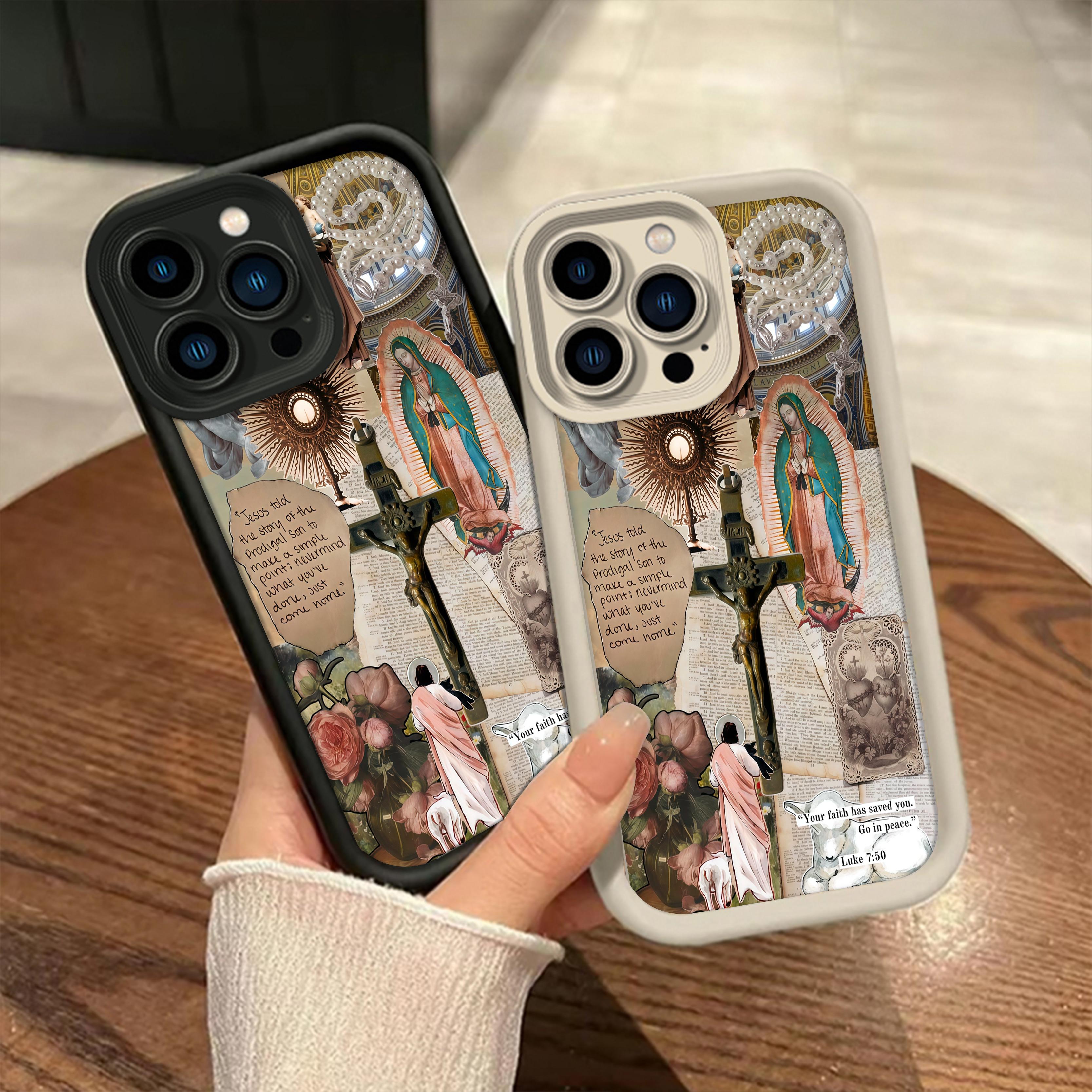 Multi-Model Cellphone Case Accessories for iPhone 16 Pro Max,15 Plus,14,13,12,11,XR,XS & Samsung Galaxy S24,S22,S23 - Phone Aesthetic Fashion Religious Collage, Anti-Scratch, Drop-Proof, Shockproof TPU Bumper Handheld Device Cover Multi-Model Cellphone Case Accessories for iPhone 16 Pro Max,15 Plus,14,13,12,11,XR,XS & Samsung Galaxy S24,S22,S23 - Phone Aesthetic Fashion Religious Collage, Anti-Scratch, Drop-Proof, Shockproof TPU Bumper Handheld Device Cover