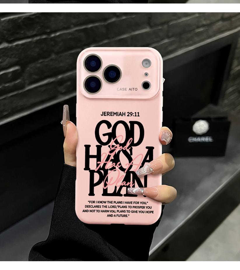 God Has A Plan Christian iPhone Case, Bible Verse Design Phone Case for iPhone 17 Pro Max 16 15 Plus 14 13 12, Shockproof Durable Protective Case, Faith-Based Phone Case Suitable for All People God Has A Plan Christian iPhone Case, Bible Verse Design Phone Case for iPhone 17 Pro Max 16 15 Plus 14 13 12, Shockproof Durable Protective Case, Faith-Based Phone Case Suitable for All People