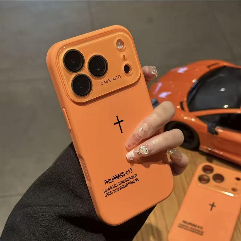 Multi-Model Niche Minimalist Cross Dopamine Instagram-Style Solid Color Smartphone Case, Ultra Skin-Friendly Touch, All-Inclusive Lens Protection, Handheld Device Accessory for 17,16,15,14,13,12 Series Phones Multi-Model Niche Minimalist Cross Dopamine Instagram-Style Solid Color Smartphone Case, Ultra Skin-Friendly Touch, All-Inclusive Lens Protection, Handheld Device Accessory for 17,16,15,14,13,12 Series Phones