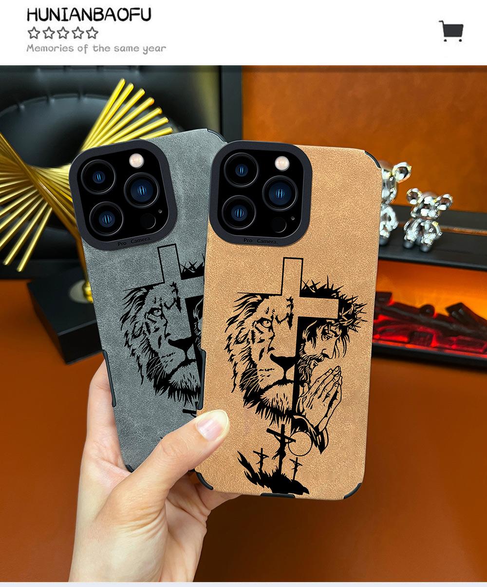 Jesus Cross Fur Phone Case for iPhone 17 Air,16,15,14,13,12,11 Pro Max Plus,X,XS Max - TPU Leather Smartphone/Cellphone/Handheld Devices Cover with Anti-Drop, Shockproof, Anti-Slip, Full Screen Protection-ZQ30, Casing, Accessories Jesus Cross Fur Phone Case for iPhone 17 Air,16,15,14,13,12,11 Pro Max Plus,X,XS Max - TPU Leather Smartphone/Cellphone/Handheld Devices Cover with Anti-Drop, Shockproof, Anti-Slip, Full Screen Protection-ZQ30, Casing, Accessories