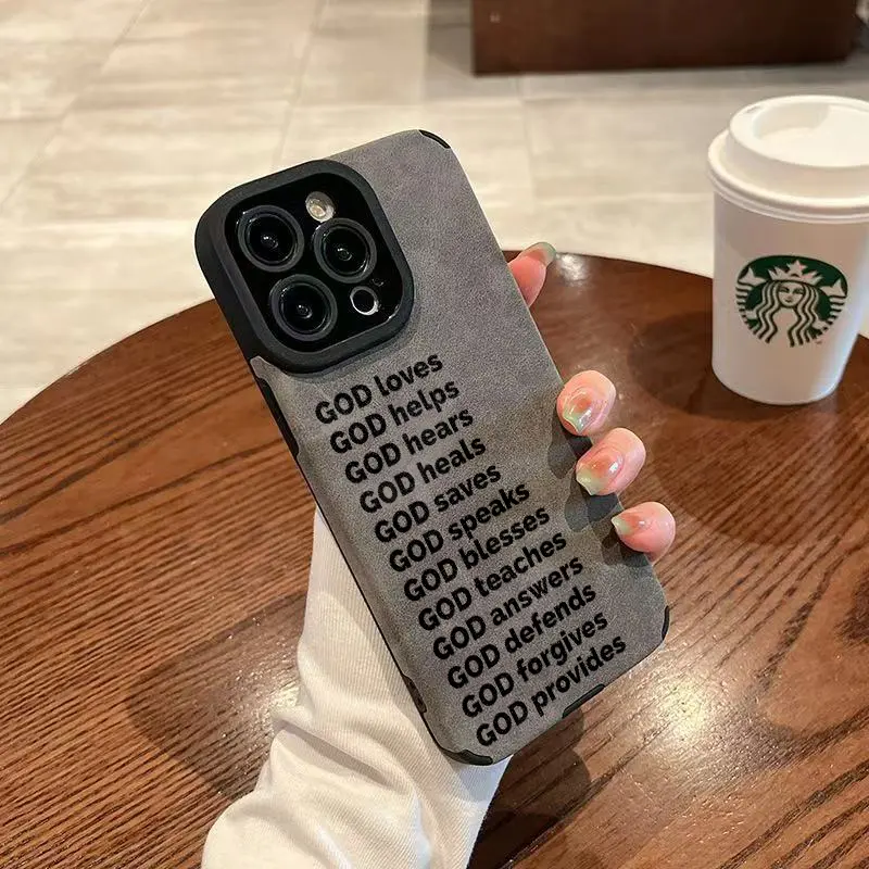 God's Blessing TPU Leather Phone Case