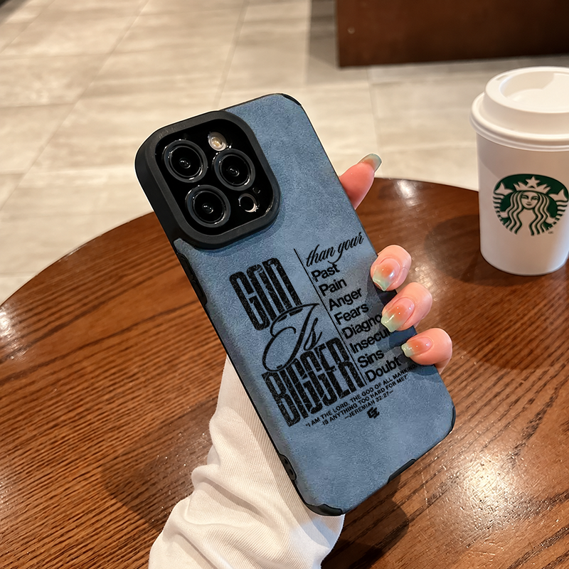 “God Is Bigger” Jesus Leather iPhone Case