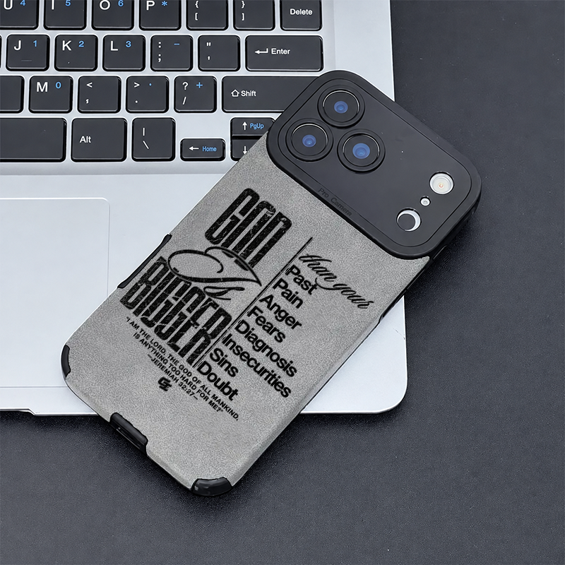 “God Is Bigger” Jesus Leather iPhone Case