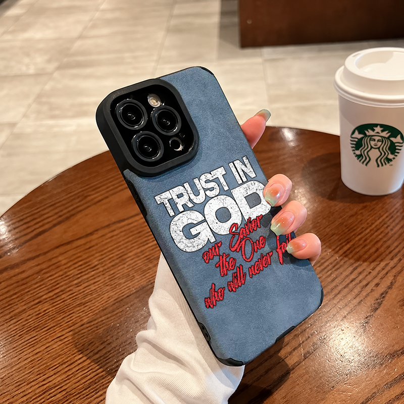 “Trust In God” Jesus Leather iPhone Case