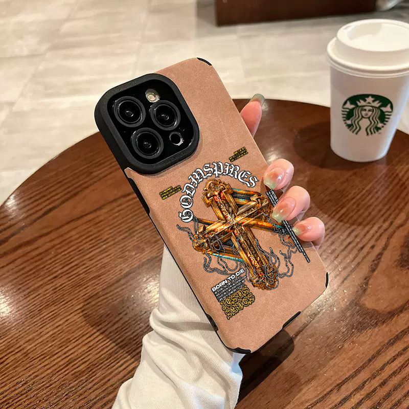 “Born to Die” Jesus Leather iPhone Case