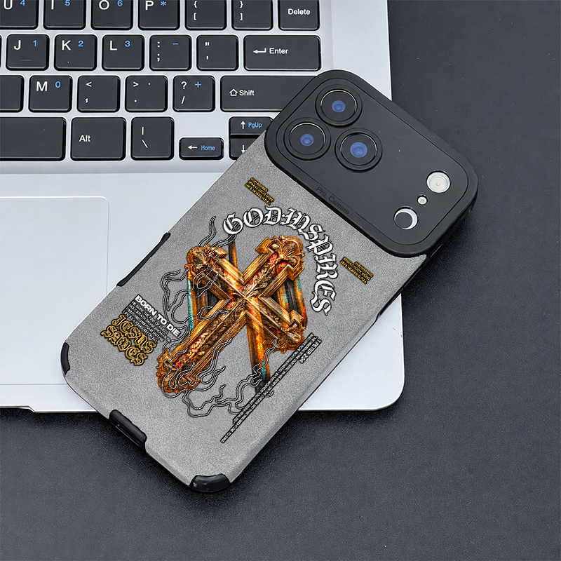 “Born to Die” Jesus Leather iPhone Case