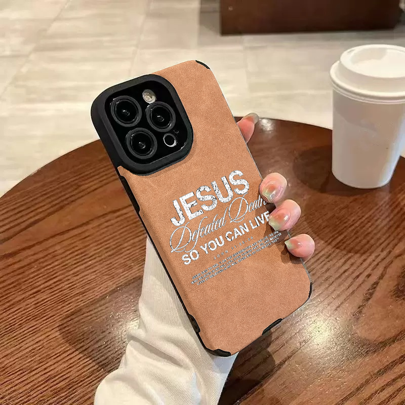 “Jesus So You Can Live” Jesus Leather iPhone Case