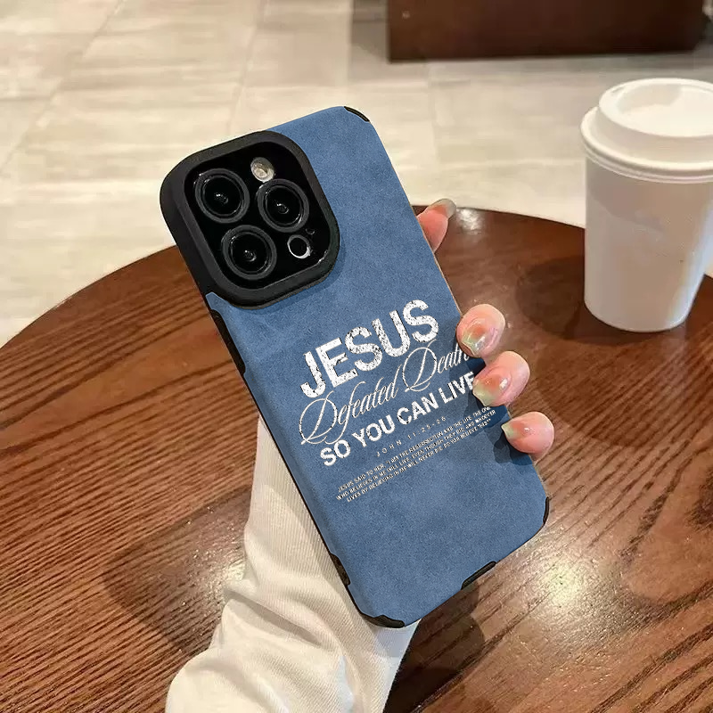 “Jesus So You Can Live” Jesus Leather iPhone Case