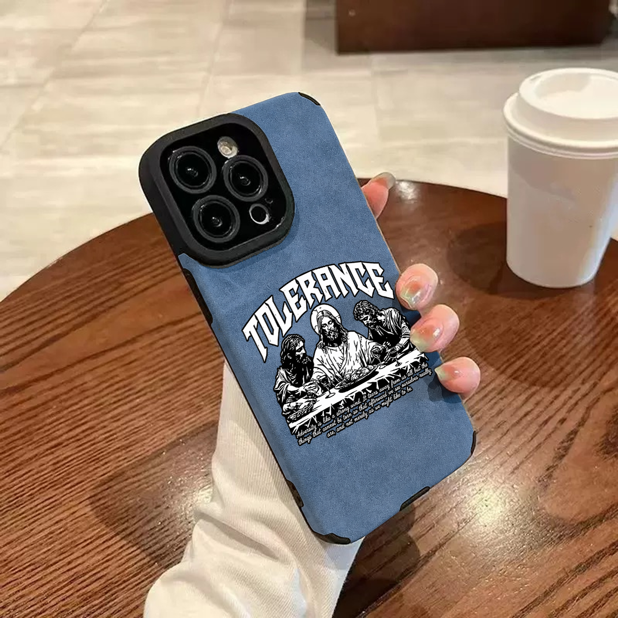 “The Last Supper” Jesus Leather iPhone Case