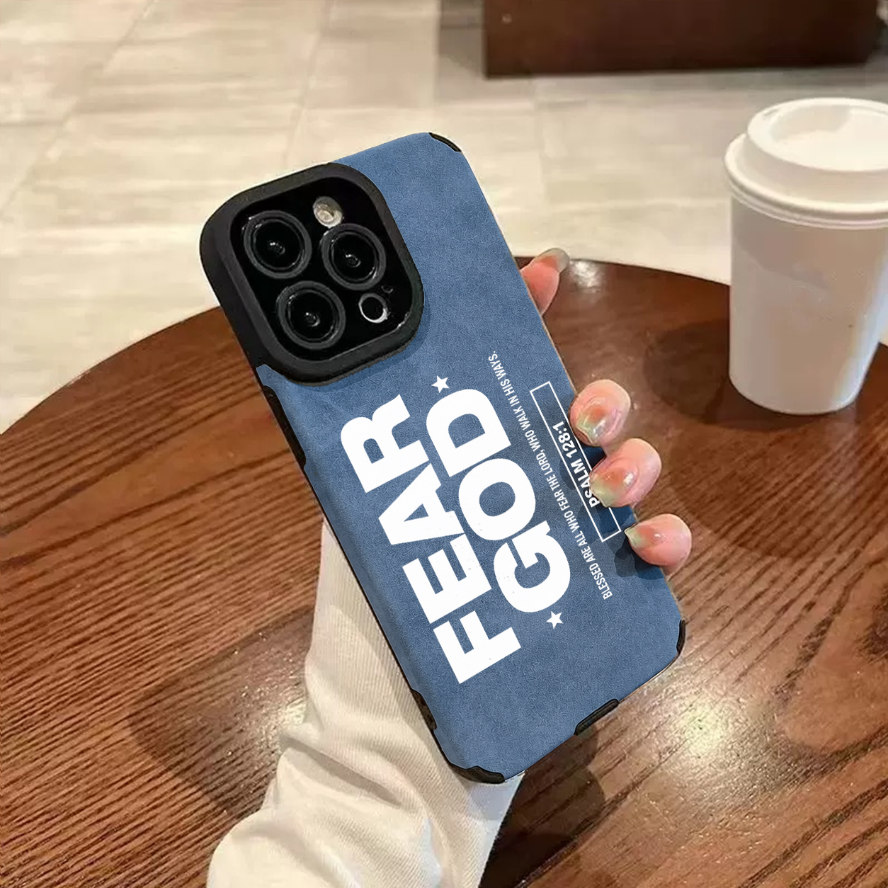 “Fear God” Jesus Leather iPhone Case