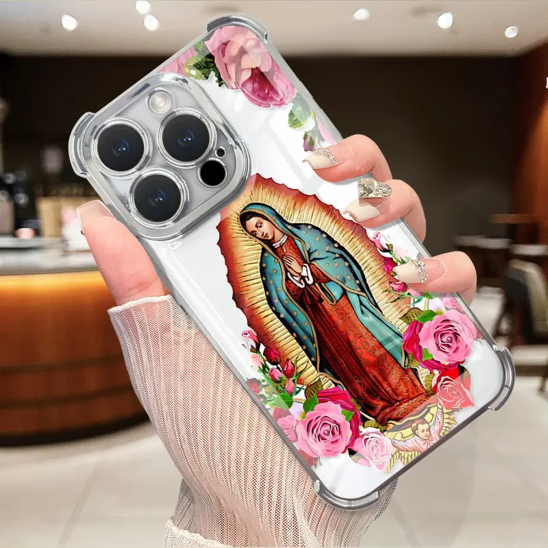 Virgin Mary Flower Mobile Phone Case