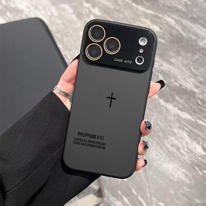 Multi-Model Niche Minimalist Cross Dopamine Instagram-Style Solid Color Smartphone Case, Ultra Skin-Friendly Touch, All-Inclusive Lens Protection, Handheld Device Accessory for 17,16,15,14,13,12 Series Phones Multi-Model Niche Minimalist Cross Dopamine Instagram-Style Solid Color Smartphone Case, Ultra Skin-Friendly Touch, All-Inclusive Lens Protection, Handheld Device Accessory for 17,16,15,14,13,12 Series Phones