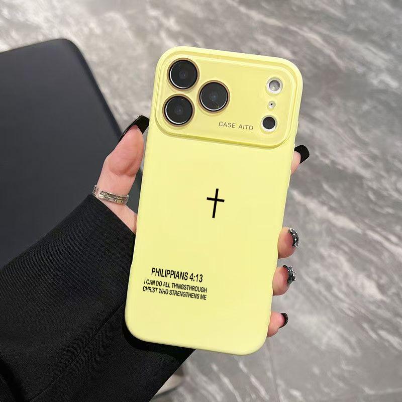 Multi-Model Niche Minimalist Cross Dopamine Instagram-Style Solid Color Smartphone Case, Ultra Skin-Friendly Touch, All-Inclusive Lens Protection, Handheld Device Accessory for 17,16,15,14,13,12 Series Phones Multi-Model Niche Minimalist Cross Dopamine Instagram-Style Solid Color Smartphone Case, Ultra Skin-Friendly Touch, All-Inclusive Lens Protection, Handheld Device Accessory for 17,16,15,14,13,12 Series Phones