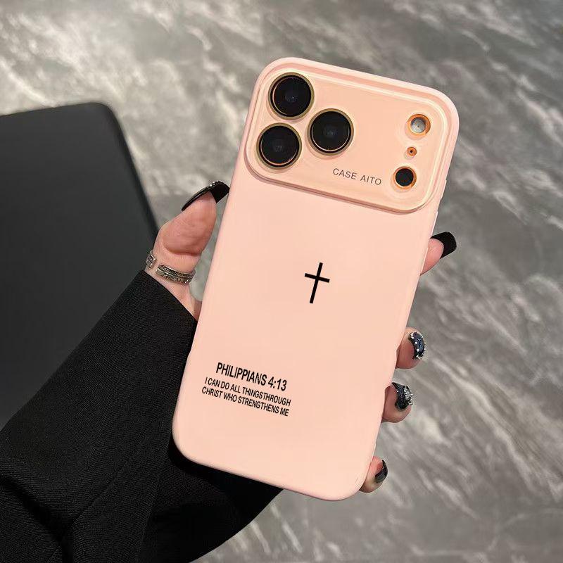Multi-Model Niche Minimalist Cross Dopamine Instagram-Style Solid Color Smartphone Case, Ultra Skin-Friendly Touch, All-Inclusive Lens Protection, Handheld Device Accessory for 17,16,15,14,13,12 Series Phones Multi-Model Niche Minimalist Cross Dopamine Instagram-Style Solid Color Smartphone Case, Ultra Skin-Friendly Touch, All-Inclusive Lens Protection, Handheld Device Accessory for 17,16,15,14,13,12 Series Phones